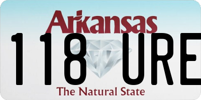 AR license plate 118URE