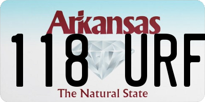 AR license plate 118URF
