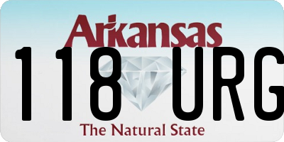 AR license plate 118URG