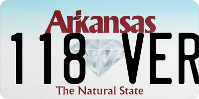 AR license plate 118VER