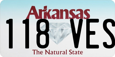 AR license plate 118VES