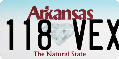 AR license plate 118VEX