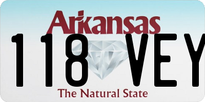AR license plate 118VEY