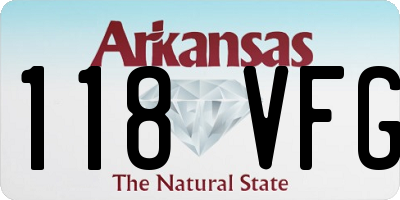AR license plate 118VFG