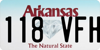 AR license plate 118VFH