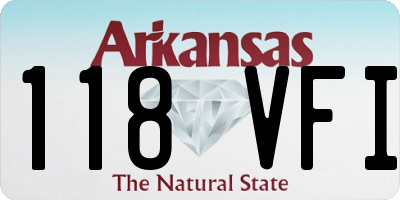 AR license plate 118VFI