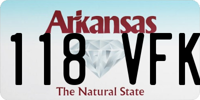 AR license plate 118VFK