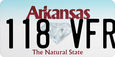 AR license plate 118VFR