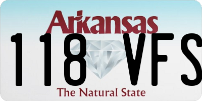AR license plate 118VFS