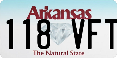 AR license plate 118VFT