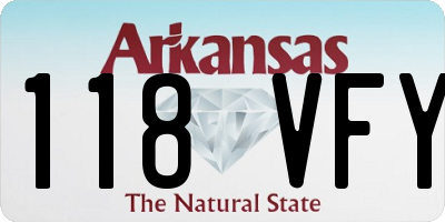 AR license plate 118VFY