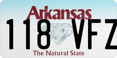 AR license plate 118VFZ