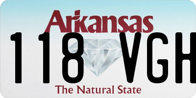 AR license plate 118VGH