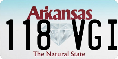 AR license plate 118VGI