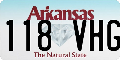AR license plate 118VHG