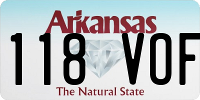 AR license plate 118VOF