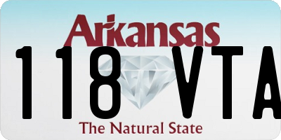 AR license plate 118VTA