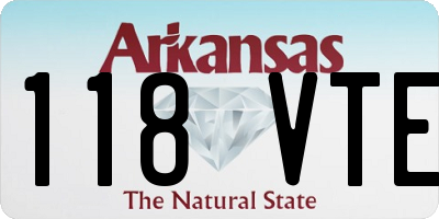 AR license plate 118VTE