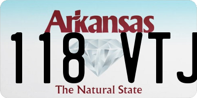 AR license plate 118VTJ