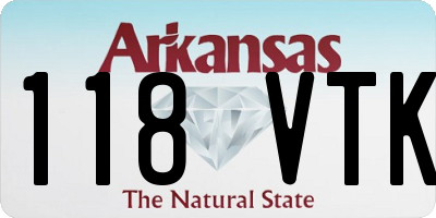 AR license plate 118VTK