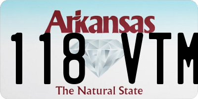 AR license plate 118VTM