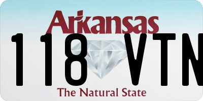 AR license plate 118VTN