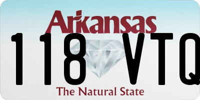 AR license plate 118VTQ