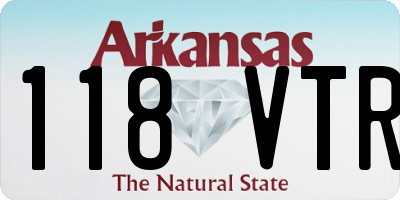 AR license plate 118VTR
