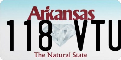 AR license plate 118VTU