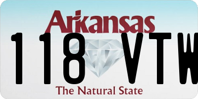 AR license plate 118VTW