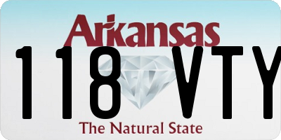 AR license plate 118VTY