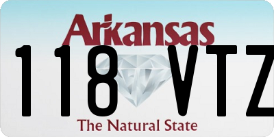 AR license plate 118VTZ