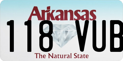 AR license plate 118VUB