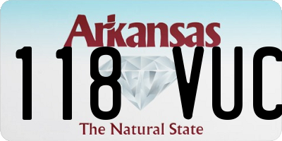 AR license plate 118VUC