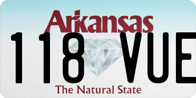 AR license plate 118VUE