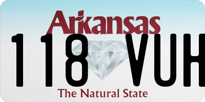 AR license plate 118VUH