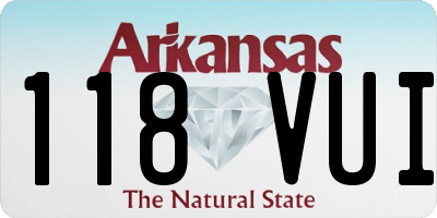 AR license plate 118VUI