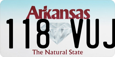 AR license plate 118VUJ