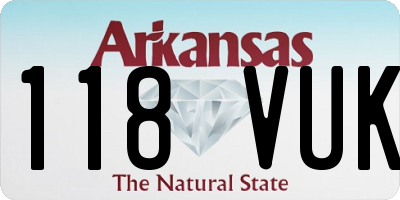 AR license plate 118VUK