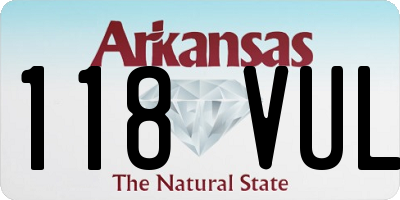 AR license plate 118VUL