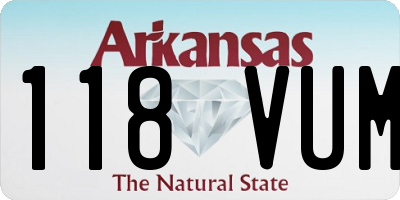 AR license plate 118VUM
