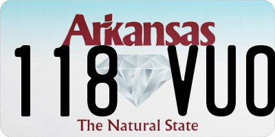 AR license plate 118VUO