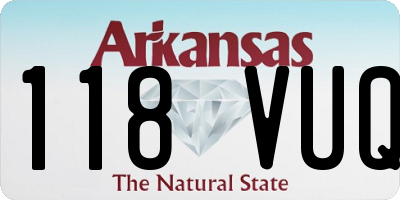 AR license plate 118VUQ