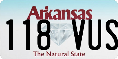 AR license plate 118VUS