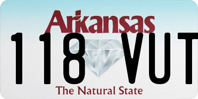 AR license plate 118VUT