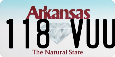 AR license plate 118VUU