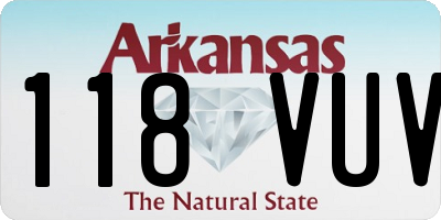 AR license plate 118VUV