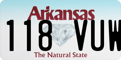 AR license plate 118VUW