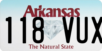 AR license plate 118VUX