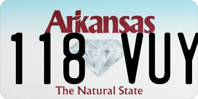 AR license plate 118VUY